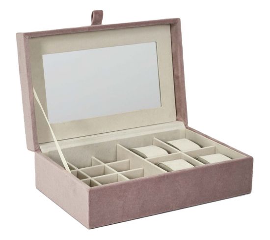 Boîte à bijoux et montres en velours