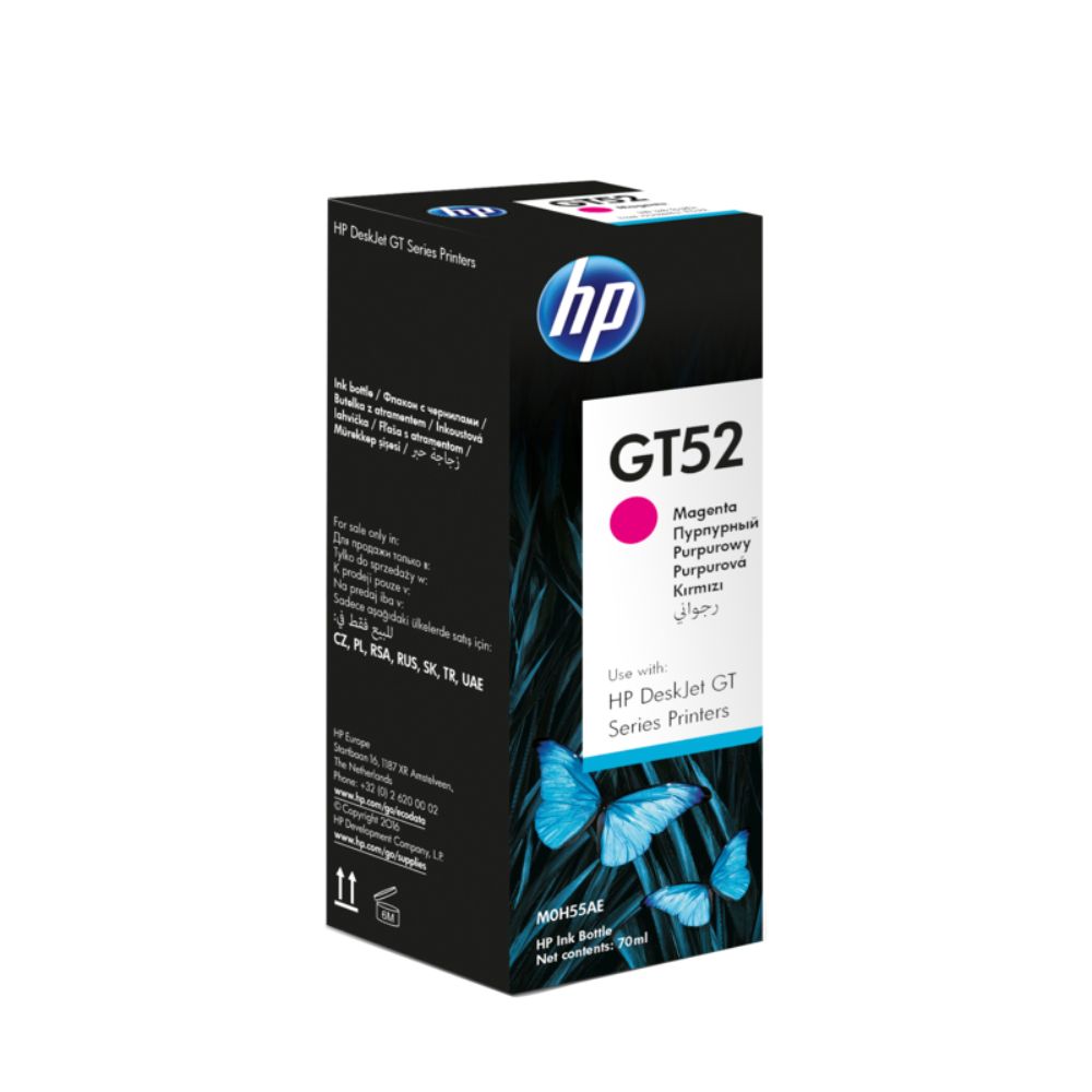 Bouteille d’Encre HP GT52 – Magenta