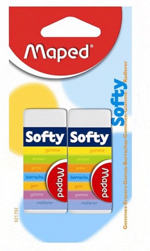 2 Gommes plastique Softy