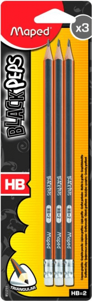 3 Crayons Graphite HB