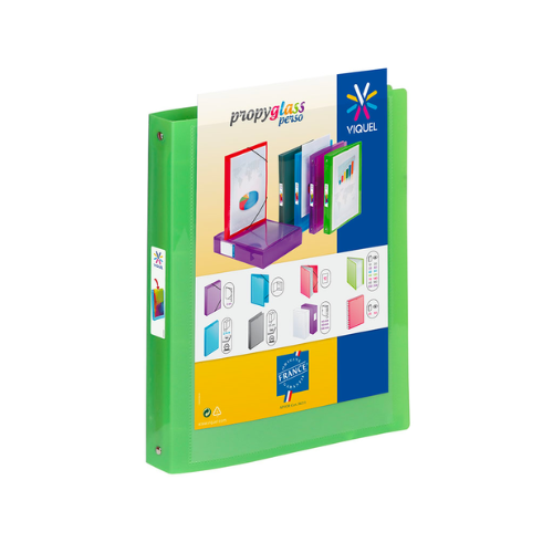 Classeur A4 4 anneaux 30 mm Propyglass Personnalisable