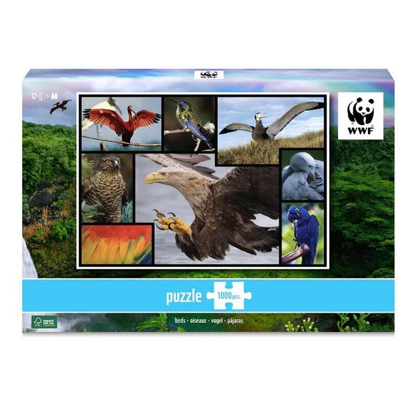 Puzzle 1000 pièces WWF - Les oiseaux