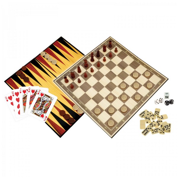 Jeu G&M - Coffret premium 6 en 1 échecs dames