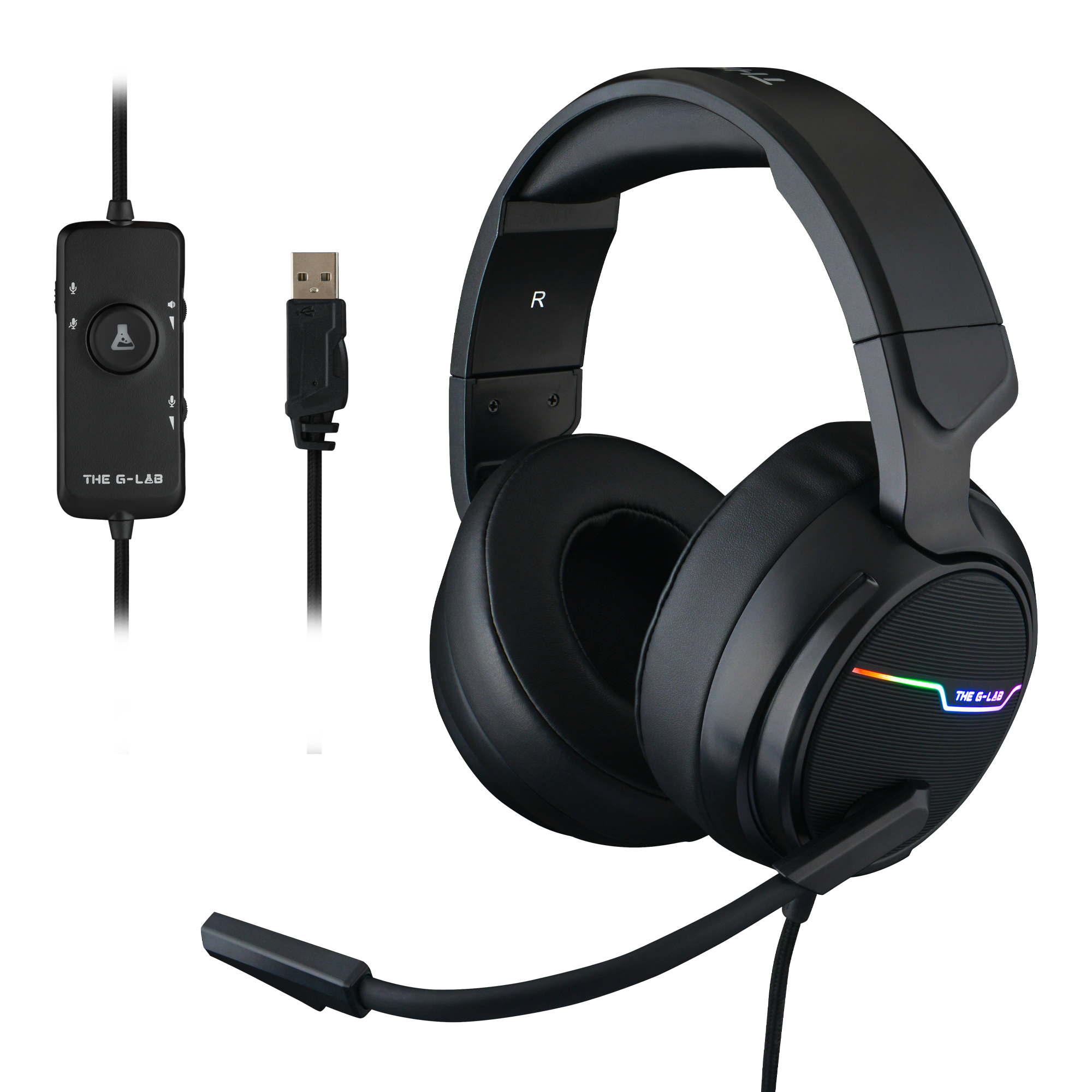 Casque Gaming Korp Thallium - 7.1 Digital Sound - Compatible PC et PS4