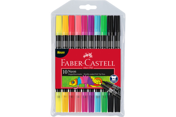 151109_Double fibre-tip pen set 10x neon