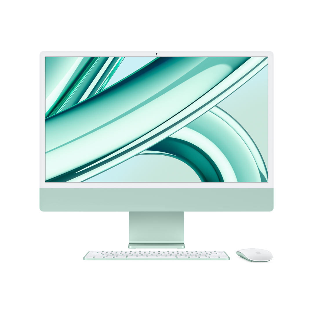 iMac 24″ M3 8CPU 10GP 512 Go SSD – Green