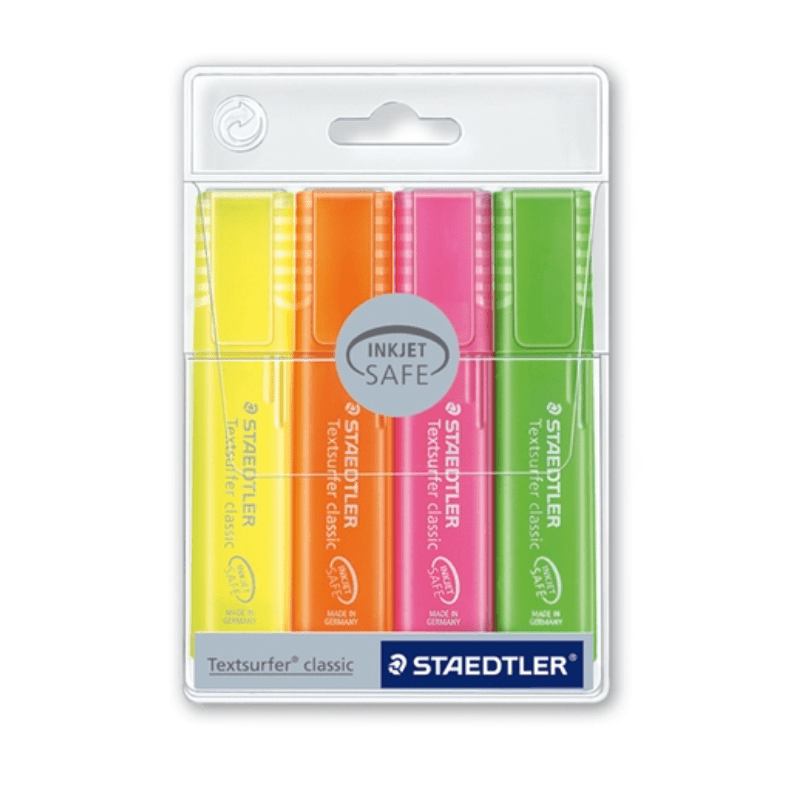 Set de 4 surligneurs Textsurfer Classic