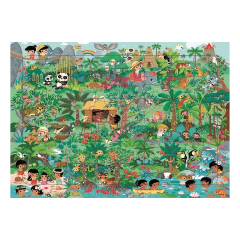 Puzzle Les animaux de la jungle - 48 pièces