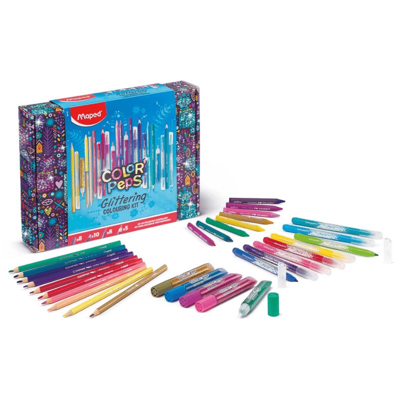 Kit de coloriage scintillant - 31 pièces