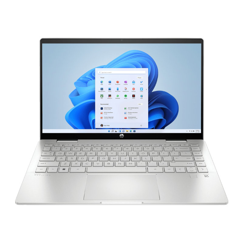 Laptop Pav X360 I3-1315U 14" FHD 8 Go + 512 Go SSD W11H - Natural Silver Touch