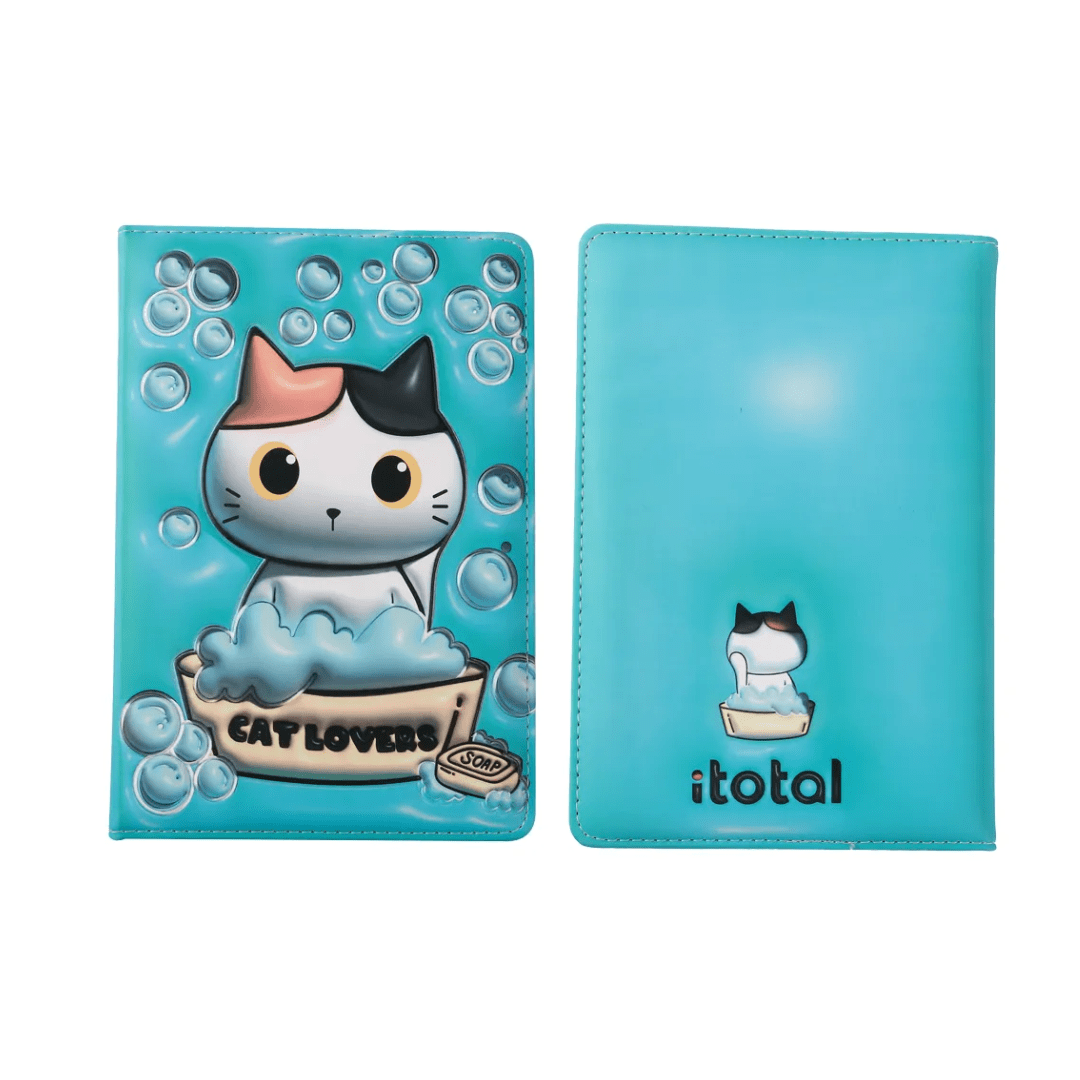 Carnet 3D A5 Chat - Bleu