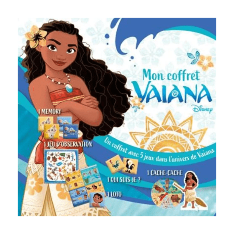 Mon coffret Vaiana - Un coffret avec 5 jeux dans l'univers de Vaiana