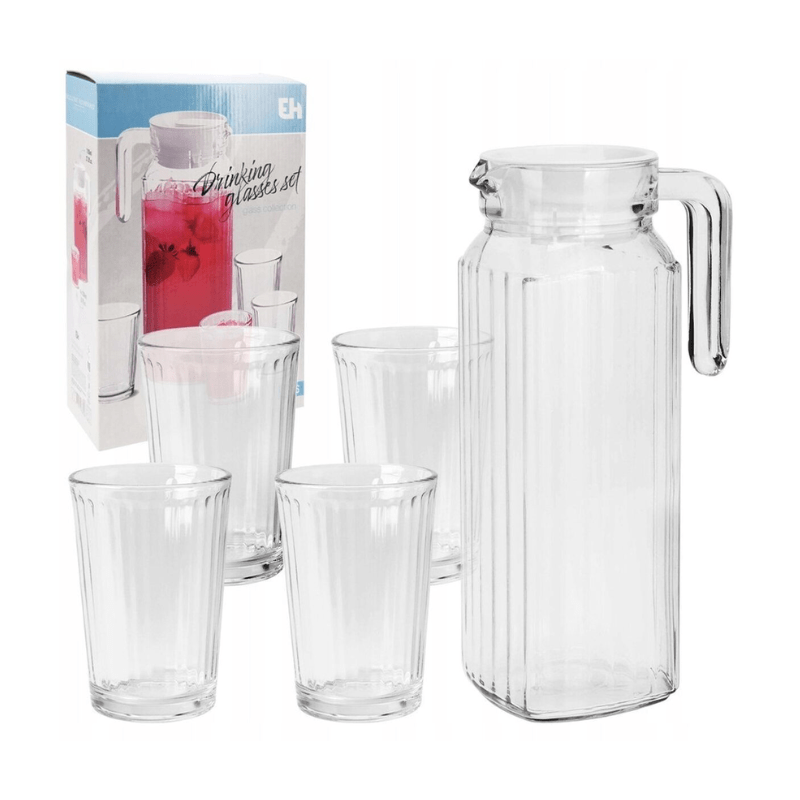 Ensemble de 4 verres + 1 Pichet