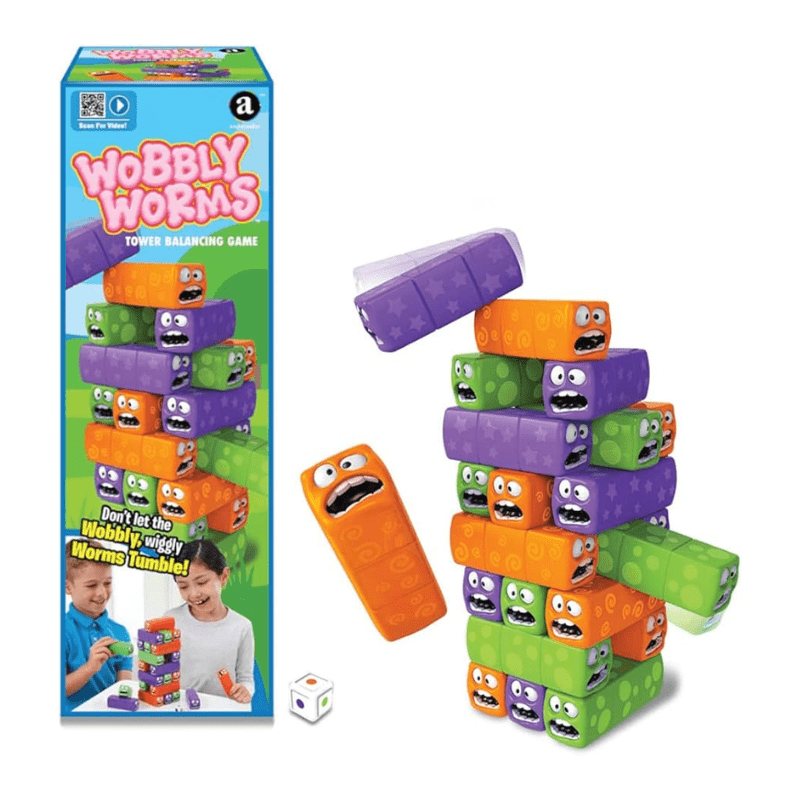 Jeu La tour folle Wobbly Worms