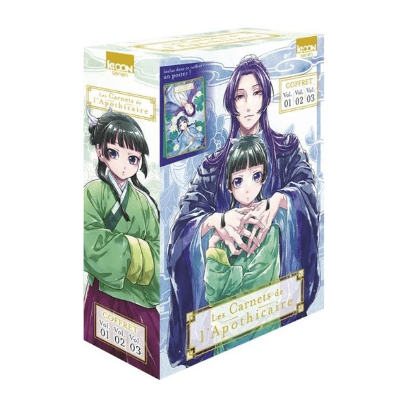 Coffret Les Carnets de l'Apothicaire - Tomes 1 à 3 + 1 poster
