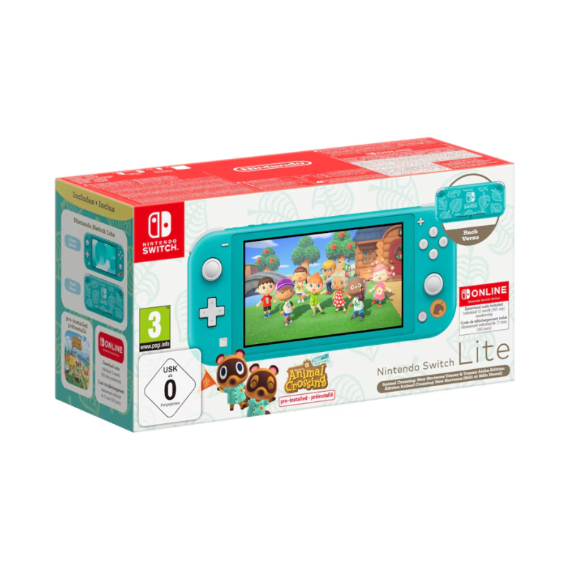 Console Nintendo Switch Lite - Edition Animal Crossing : New Horizons - Méli et Mélo Hawaï