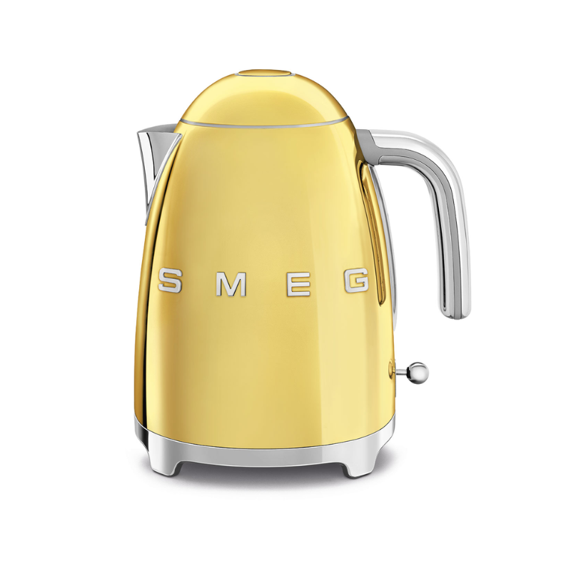 Bouilloire électrique style années 50 - Or