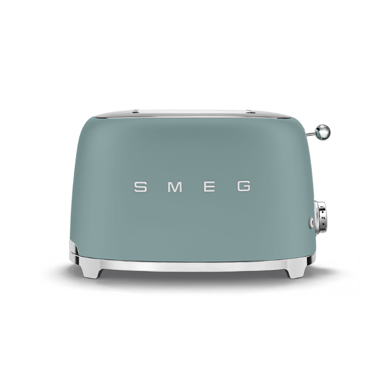 Grille-pain 2 tranches style années 50 -  Vert Émeraude