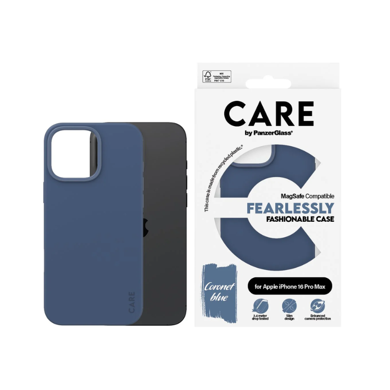 Coque tendance Care avec MagSafe pour iPhone 16 Max - Bleu