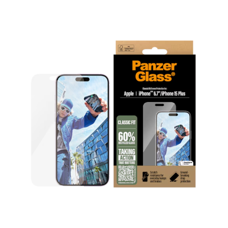 Protection d&rsquo;écran en verre trempé pour iPhone 16 Plus