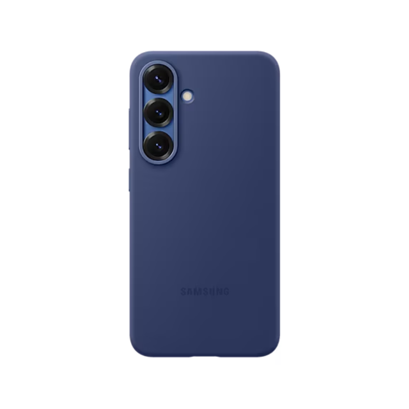 Étui en silicone pour Galaxy S25 - Bleu