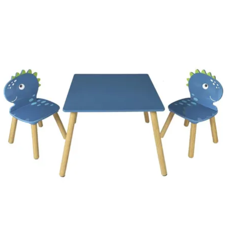 Table + 2 chaises dinosaures pour enfants