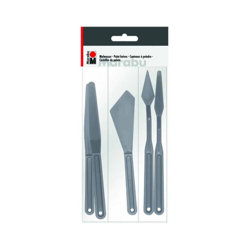 Set de couteaux de peinture en plastique