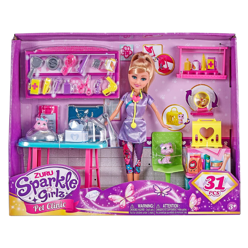 Coffret jeux Clinique vétérinaire Sparkle Girlz