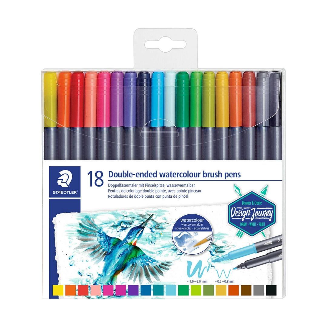 Lot de 18 feutres de coloriage à double pointe