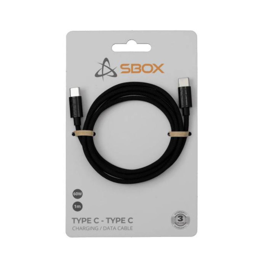 Câble Usb-C vers Usb-C 60 W 1 m - Noir