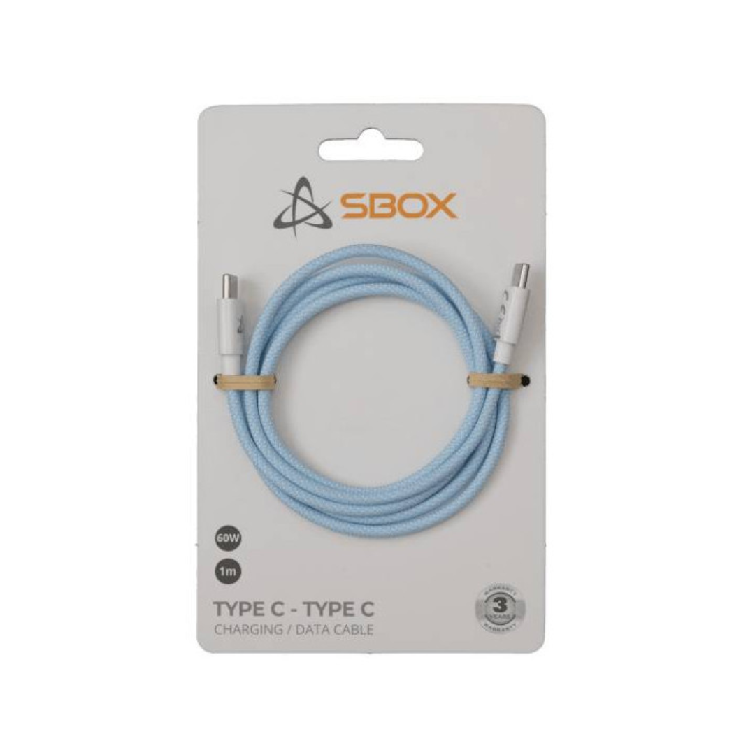 Câble Usb-C vers Usb-C 60 W 1 m - Bleu
