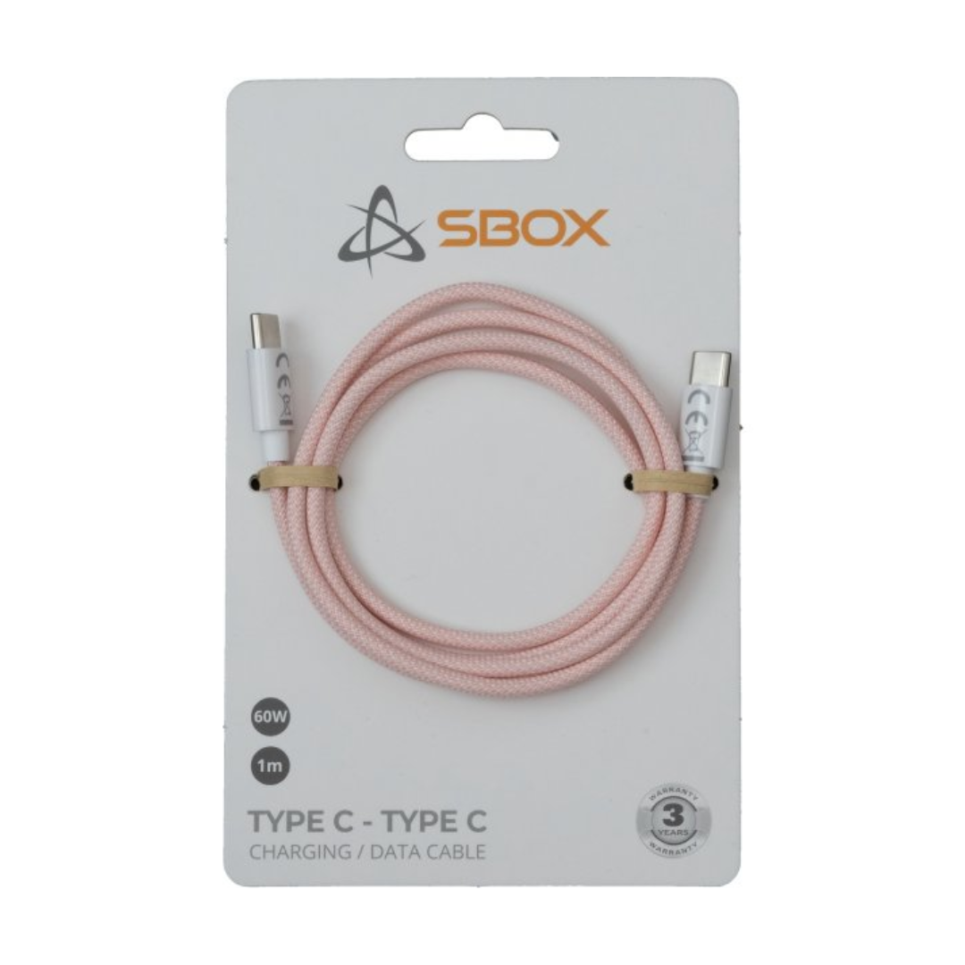Câble Usb-C vers Usb-C 60 W 1 m - Rose