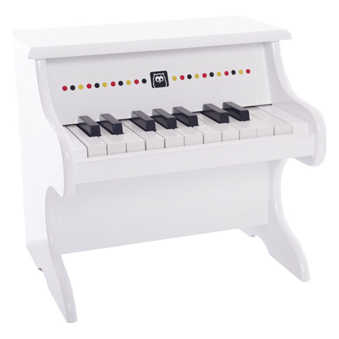 Piano en bois pour enfants - Blanc