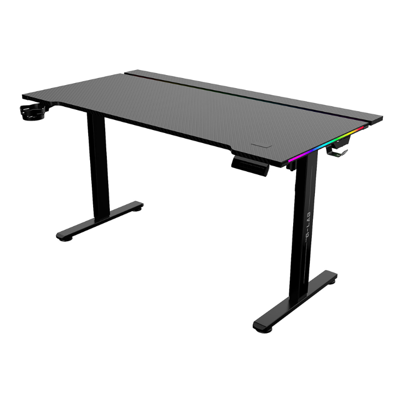Table Gaming K-Desk Platinium RGB - Noire