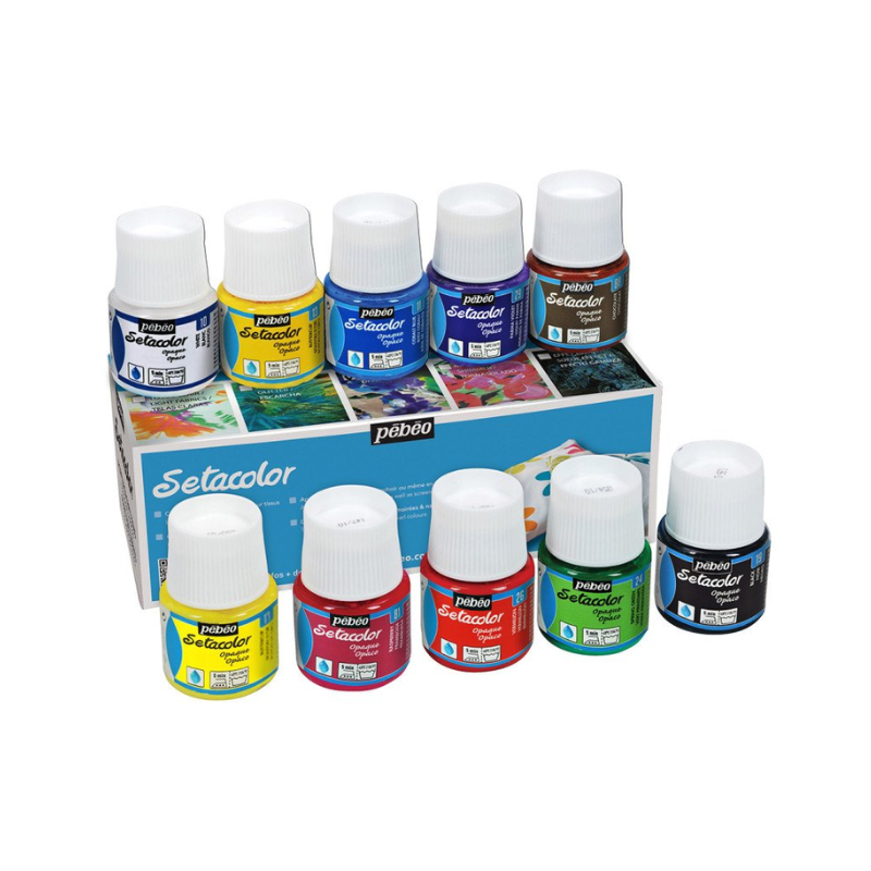 Set de Peinture tissus opaque - 10 flacons