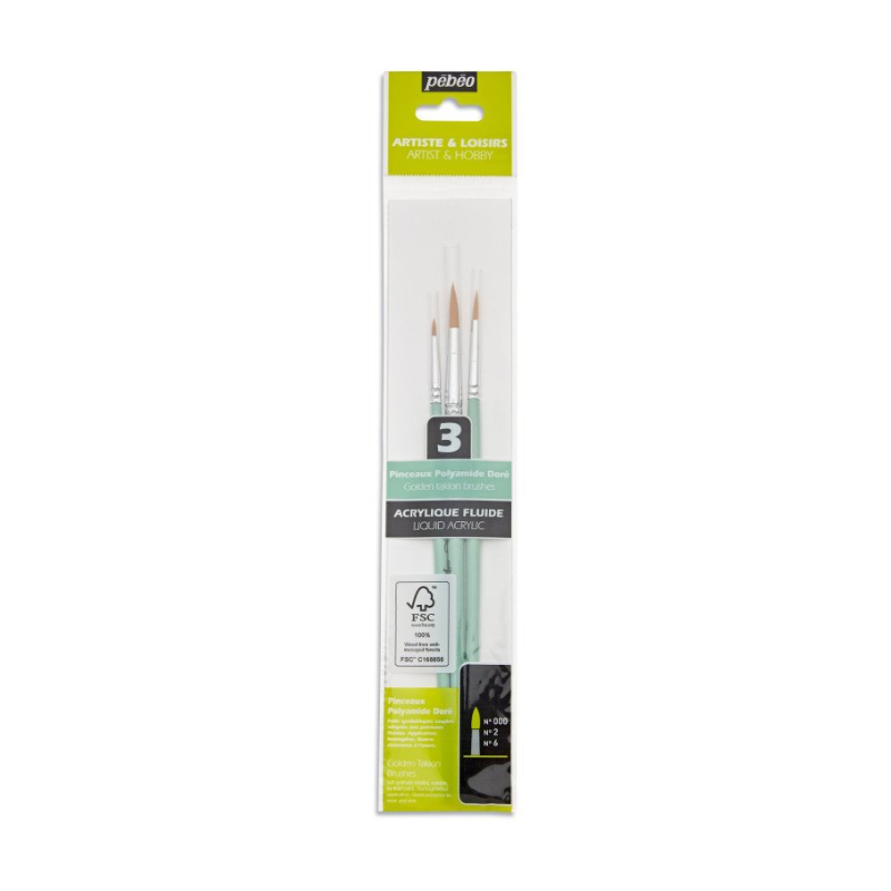 OliBRUSH Esthetic Kit 3 Pinceaux - Crescent Médical
