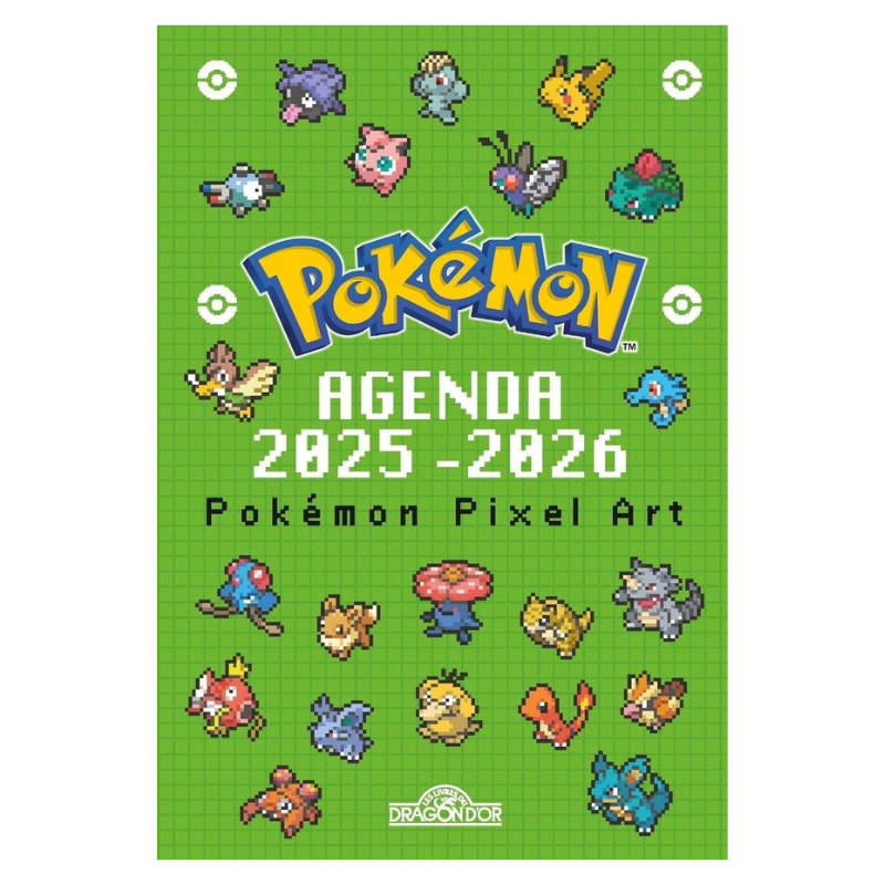 Agenda Pokémon pixel art 2025-2026