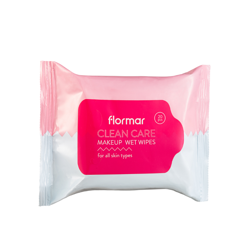 Lingettes humides de maquillage Clean Care