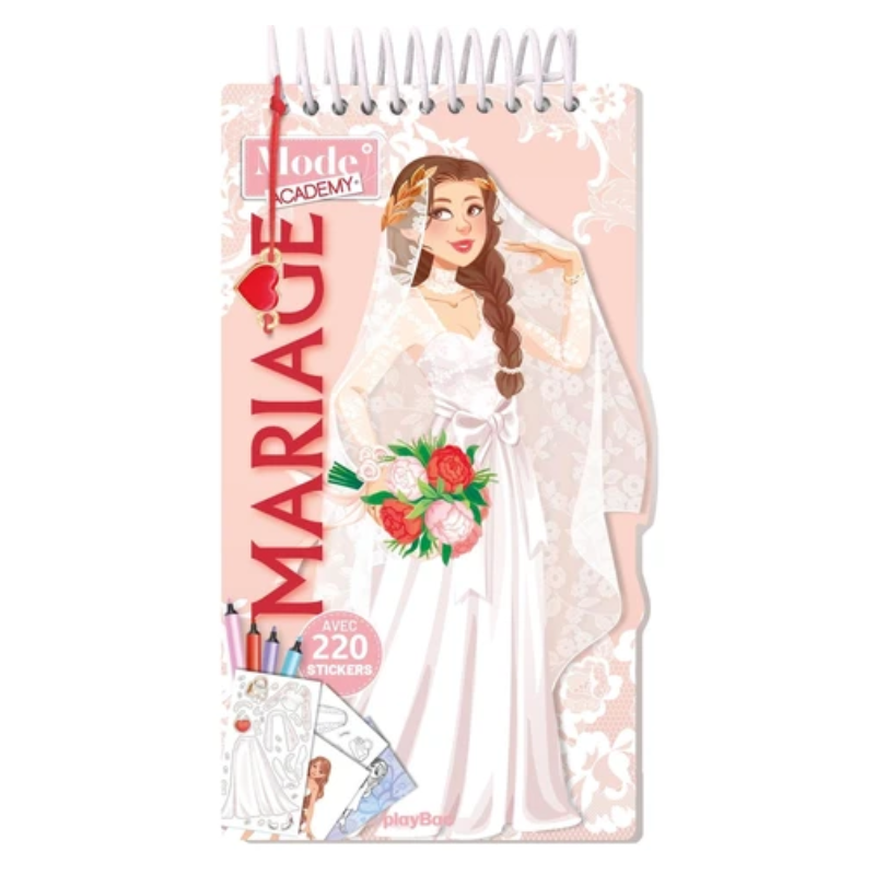 Carnet Mode Academy Mariage - Avec 220 stickers
