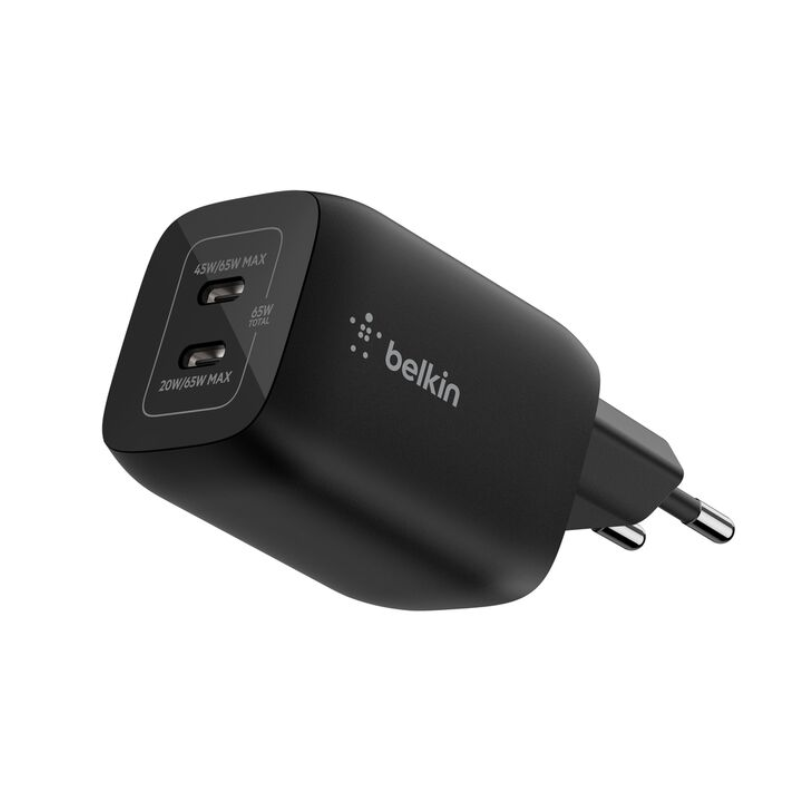 Chargeur secteur double port USB-C 65 W pour Nintendo Switch 2