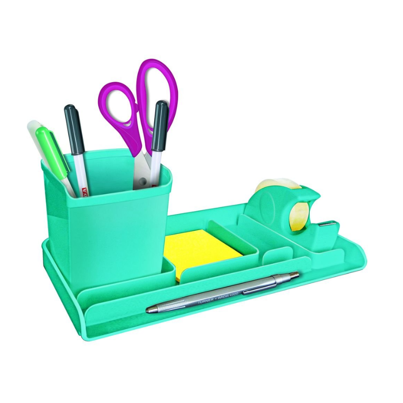 Organisateur de bureau My Desk à 3 pièces - Turquoise