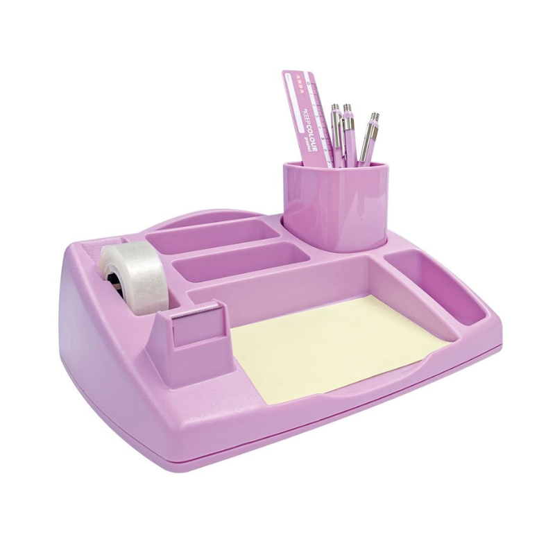 Organisateur de bureau - Violet Pastel