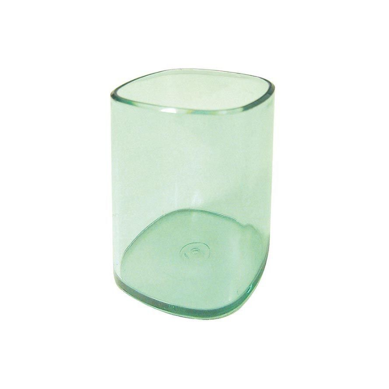 Pot à stylos transparent - Vert