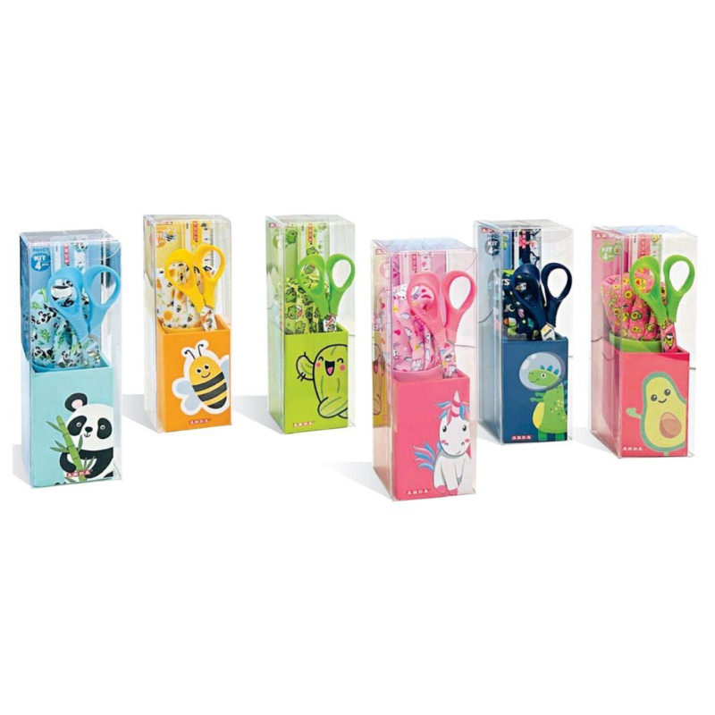 Kit Scolaire Fantaisie - 4 pièces