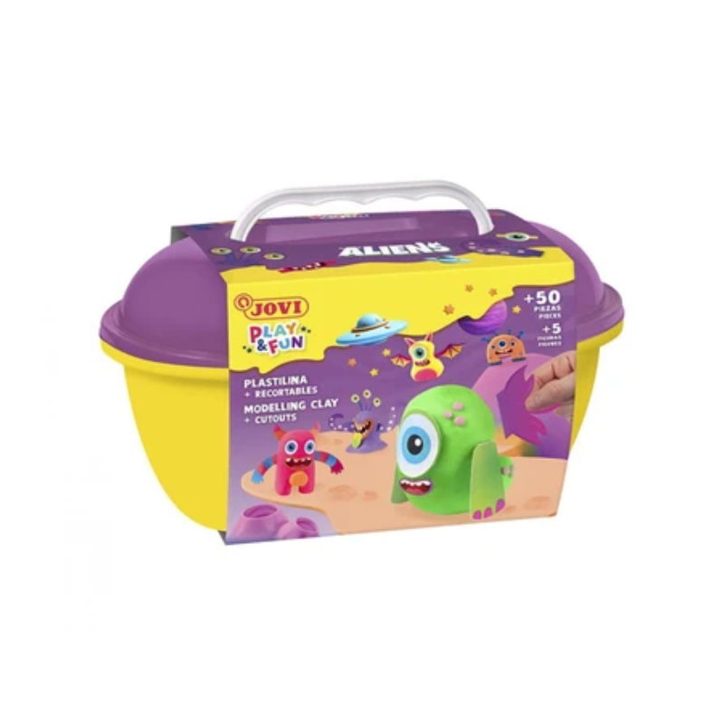 Coffret Play&Fun - Pâte à Modeler Aliens
