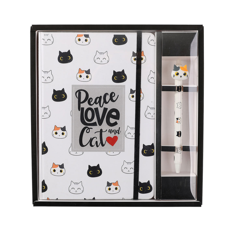 Carnet A5 + 1 Stylo Chat