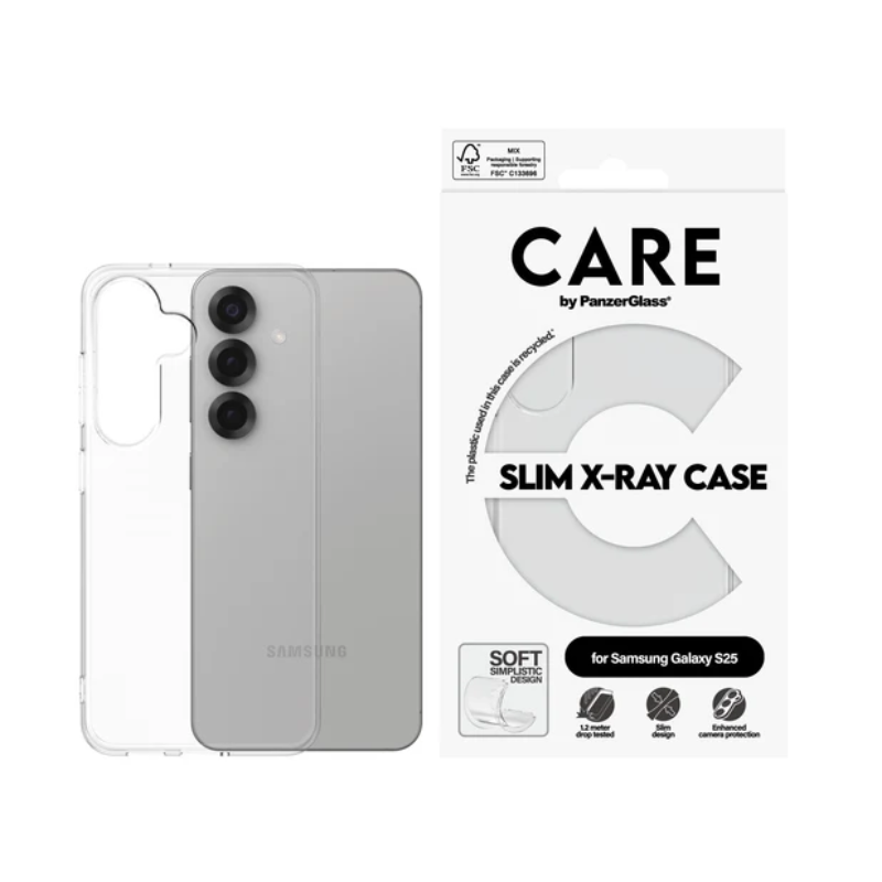 Coque transparente Care pour Samsung Galaxy S25