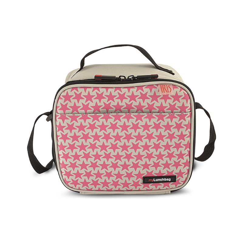 Sac isotherme Stars 4 l + 2 boîtes en plastique - Rose