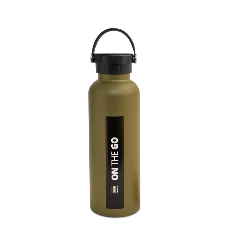 Bouteille isotherme On the go 750 ml - Vert Olive