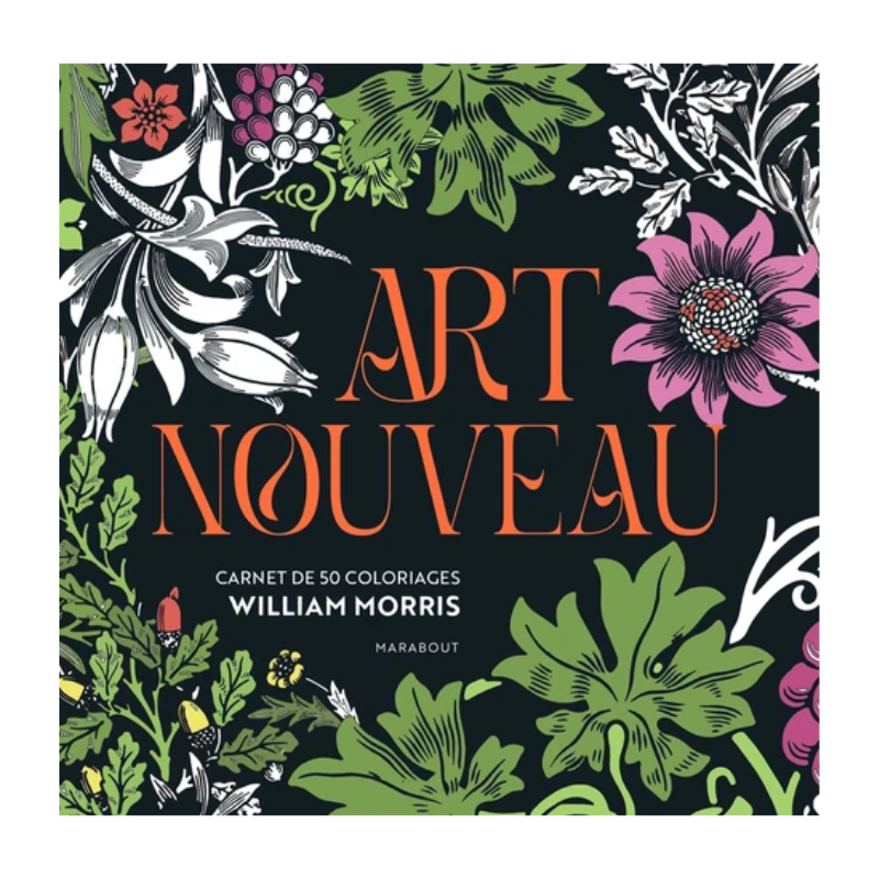 Art nouveau. Carnet de 50 coloriages